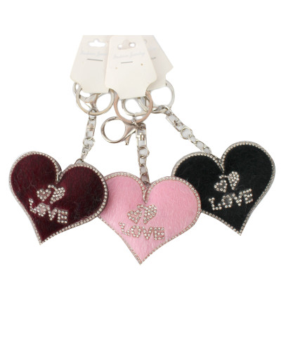 Брелок для рюкзака сумки Сердечко Love 129986