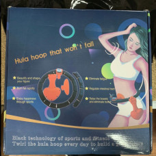 Обруч хулахуп масажний розбірний Massaging Hula Hoop Exerciser чорний 130256