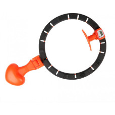 Обруч хулахуп масажний розбірний Massaging Hula Hoop Exerciser чорний 130256