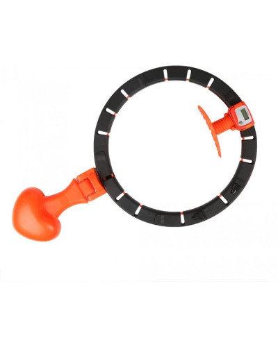 Обруч хулахуп масажний розбірний Massaging Hula Hoop Exerciser чорний 130256