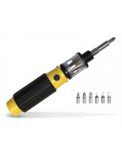 Шуруповерт універсальний зі змінними насадками 6в1 GTM BIT 360 130461