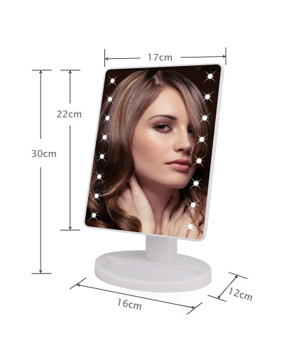 Дзеркало з підсвіткою для макіяжу Led mirror біле 130464