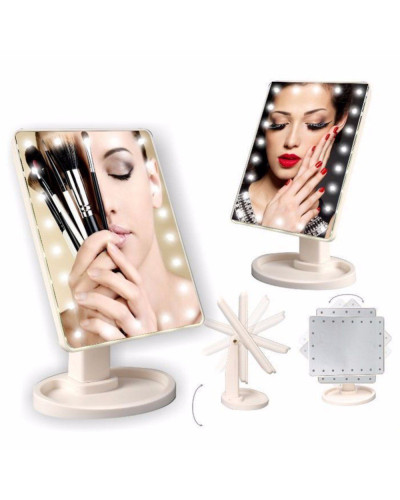 Дзеркало з підсвіткою для макіяжу Led mirror біле 130464