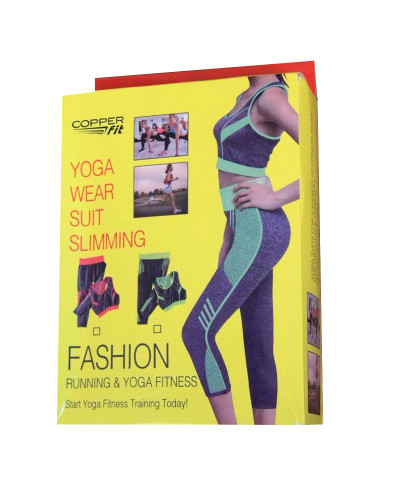 Жіноча майка і лосіни для фітнесу, йоги, бігу Yoga Wear A Suit Slimming рожеві 130591