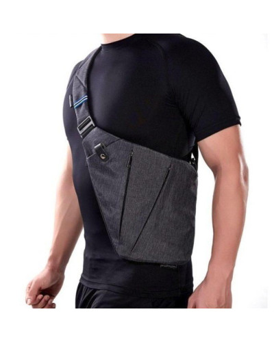 Сумка мессенджер через плече Cross Body сіра 130637