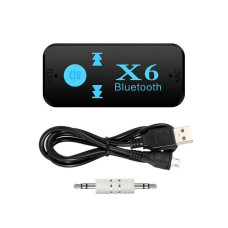 Бездротовий адаптер Bluetooth приймач аудіо ресивер BT-X6 +TF card 130670