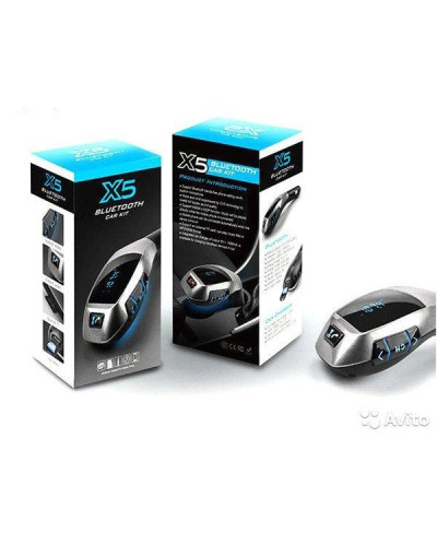 Автомобільний FM трансмітер модулятор X5 Bluetooth MP3 Чорний 130676