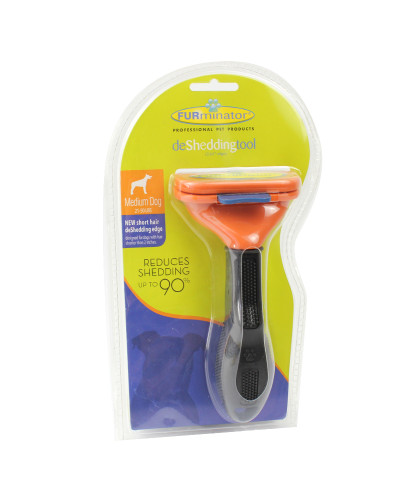 Щітка FURminator для розчісування собак і кішок з кнопкою FURminator Medium Dog 7 см 130751