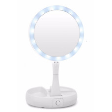 Дзеркало з підсвіткою для макіяжу кругле My Fold Away Mirror 131541