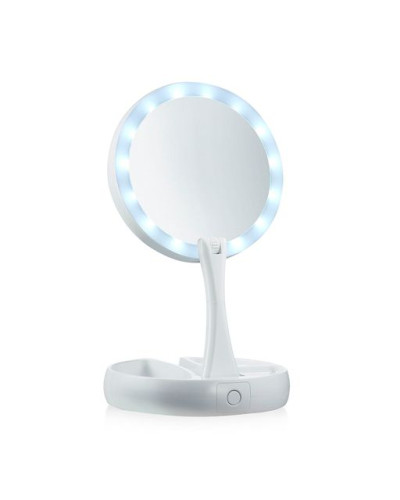 Дзеркало з підсвіткою для макіяжу кругле My Fold Away Mirror 131541