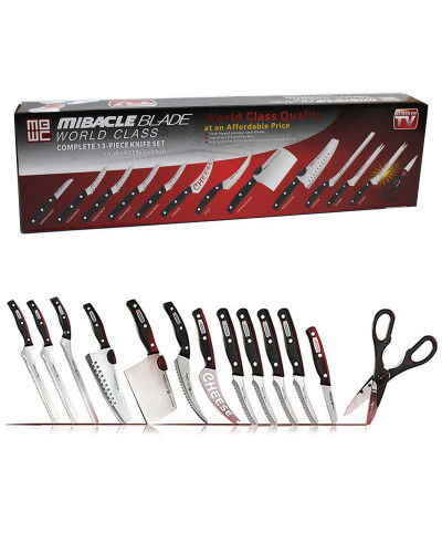 Набір професійних ножів 13шт Miracle Blade World Class 131739
