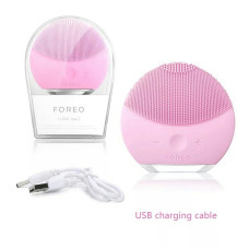 Силіконова щітка-масажер для очищення обличчя Foreo LUNA mini 2 рожева 132813