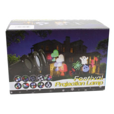 Проектор лазерний вуличний з малюнками Festival Projection Lamp 12 pictures 134006