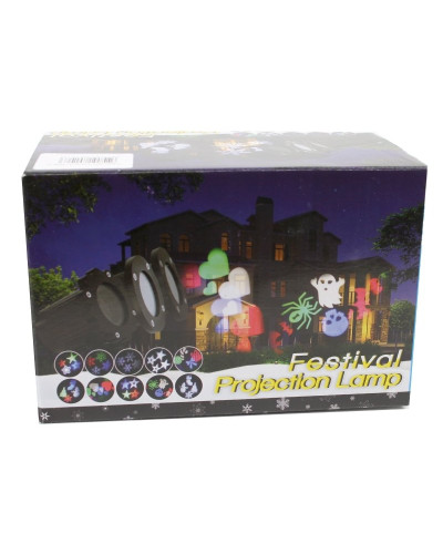 Проектор лазерний вуличний з малюнками Festival Projection Lamp 12 pictures 134006