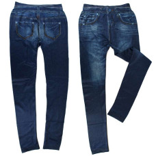 Утягуючі легінси лосини Slim`n Lif Jeggings, джинси сині 139497