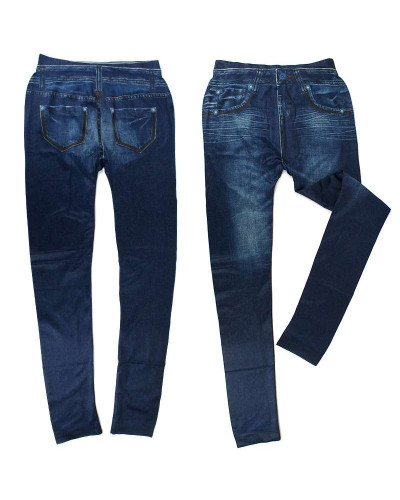 Утягуючі легінси лосини Slim`n Lif Jeggings, джинси сині 139497