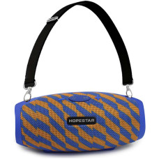 Портативна акустична Bluetooth колонка Hopestar H26 синя з жовтим 140069