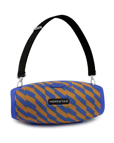 Портативна акустична Bluetooth колонка Hopestar H26 синя з жовтим 140069