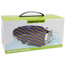 Портативна акустична Bluetooth колонка Hopestar H26 синя з жовтим 140069