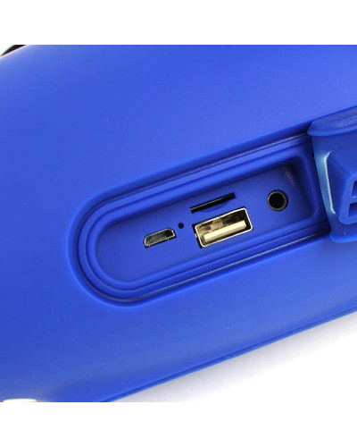 Портативна акустична Bluetooth колонка Hopestar H26 синя з жовтим 140069