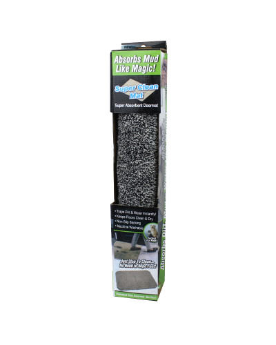 Коврик придверный впитывающий Clean Step Mat серый 140124