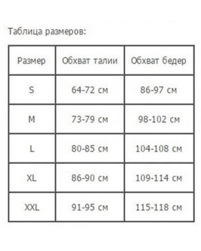 Пояс для схуднення Hot Shapers Belt Power на липучці синій, розмір L 141095