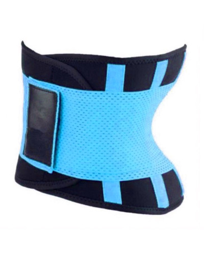 Пояс для похудения Hot Shapers Belt Power на липучке голубой, размер XL 141096