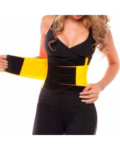 Пояс для похудения Hot Shapers Belt Power на липучке желтый, размер XXXL 142056