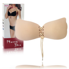 Силіконовий бюстгальтер невидимка Fly Bra Invisible Bra Флай Бра бежевий A 142122