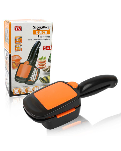 Овочерізка шинковка з контейнером Nicer Dicer Quick 142143