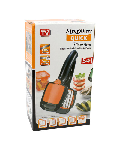Овочерізка шинковка з контейнером Nicer Dicer Quick 142143