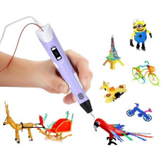 3D ручка 3D Pen 2 RP100B з LCD дисплеєм рожевий 142213