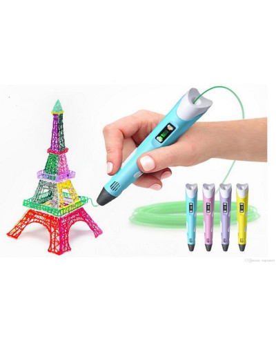 3D ручка 3D Pen 2 RP100B з LCD дисплеєм рожевий 142213