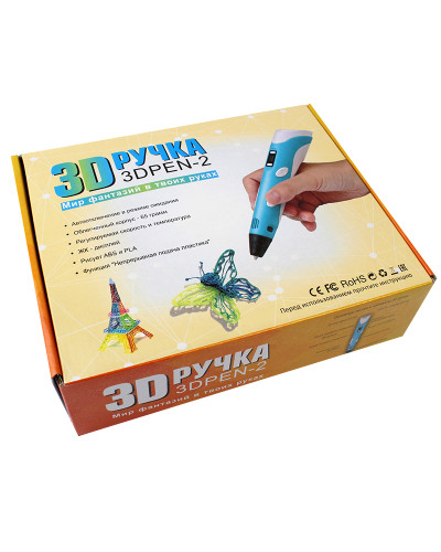 3D ручка 3D Pen 2 RP100B з LCD дисплеєм фіолетова 142214
