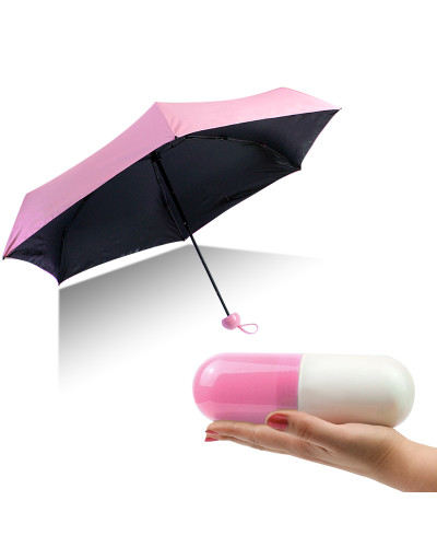 Зонт-капсула компактний Capsule Umbrella рожевий 149506