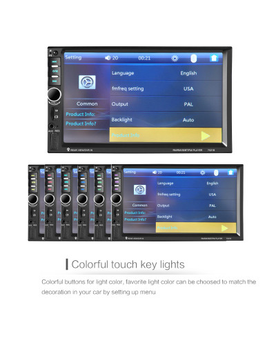 Автомагнітола в стилі Pioneer 7012B 2DIN з пультом 149662