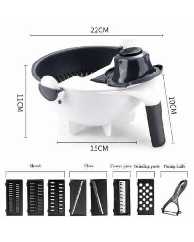 Овочерізка багатофункціональна Wet Basket Vegetable Cutter 149738