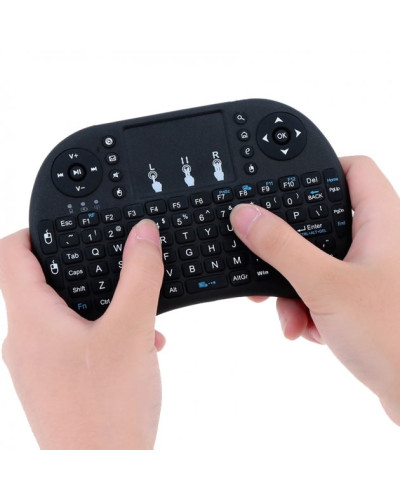 Бездротова клавіатура з тачпадом Protech Mini Keyboard AIRMOUSE I8 Чорна 149871