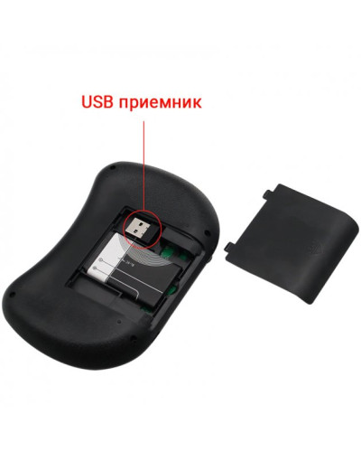 Бездротова клавіатура з тачпадом Protech Mini Keyboard AIRMOUSE I8 Чорна 149871