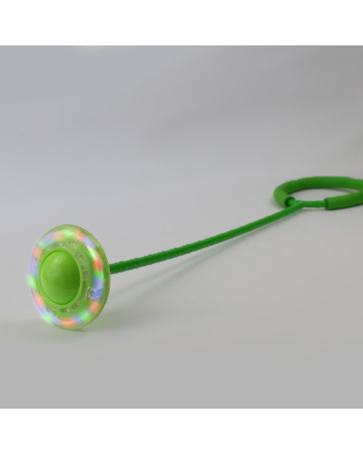 Скакалка на одну ногу світиться LED зелена 149891