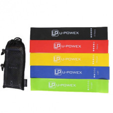 Набір фітнес резинок 5 шт з інструкцією ленти опору U-Powex 149895