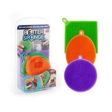 Набір універсальних силіконових щіток-губок 3 шт Better Sponge 149926