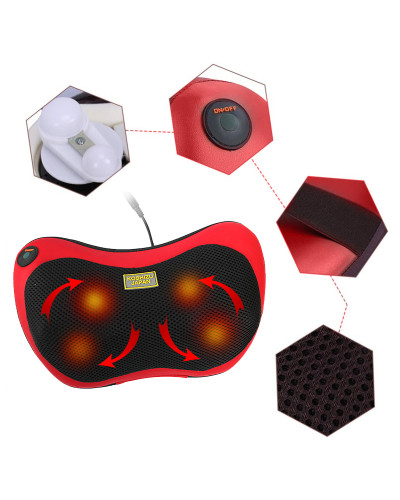 Масажна подушка з інфрачервоним обігрівом Massage Pillow 149964