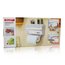 Кухонный диспенсер для бумажных полотенец, пищевой пленки и фольги Triple Paper Dispenser 149969