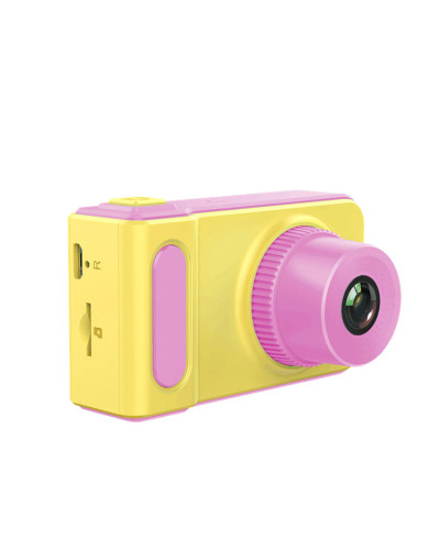 Дитяча камера з записом відео та кольоровим екраном dvr baby camera V7 рожева 150038