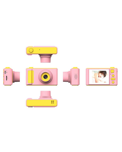 Дитяча камера з записом відео та кольоровим екраном dvr baby camera V7 рожева 150038
