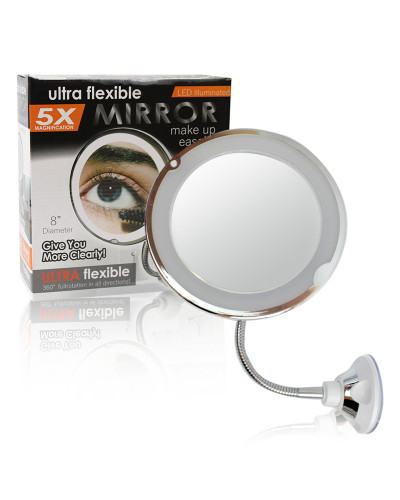 Дзеркало гнучке на присосці косметичне 5X Ultra Flexible Mirror 150077
