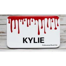 Набір пензликів для макіяжу у стилі Kylie Professional Brush Set великі білі 12 штук 150102