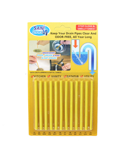Палички від засмічень раковини та ванни Sani Sticks 12 шт 150147