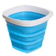 Відро квадратне туристичне складне Collapsible Bucket 10 літрів 150164
